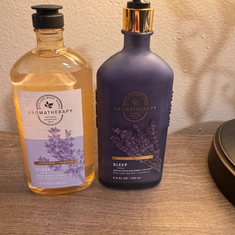 Aromatherapy Lavender Vanilla Body Lotion and Wash Set